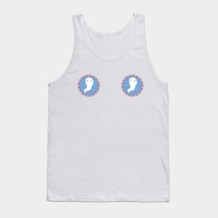 Sweet Ghost Pink And Blue Tank Top